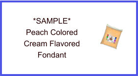 Peach Cream Fondant Sample