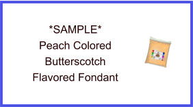Peach Butterscotch Fondant Sample