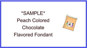 Peach Chocolate Fondant Sample