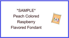 Peach Raspberry Fondant Sample