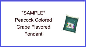 Peacock Grape Fondant Sample
