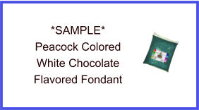 Peacock White Chocolate Fondant Sample