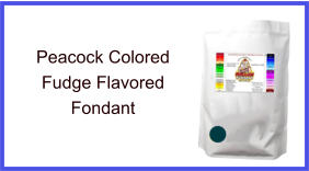 Peacock Fudge Fondant