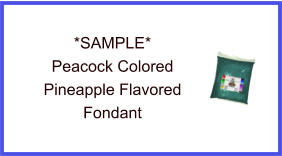 Peacock Pineapple Fondant Sample