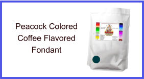 Peacock Coffee Fondant