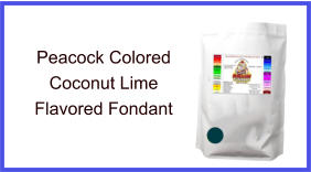 Peacock Coconut Lime Fondant