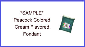 Peacock Cream Fondant Sample