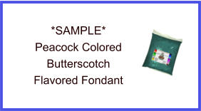 Peacock Butterscotch Fondant Sample