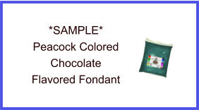 Peacock Chocolate Fondant Sample