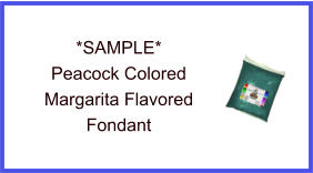 Peacock Margarita Fondant Sample