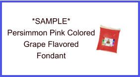 Persimmon Grape Fondant Sample