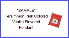 Persimmon Vanilla Fondant Sample