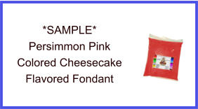 Persimmon Cheesecake Fondant Sample