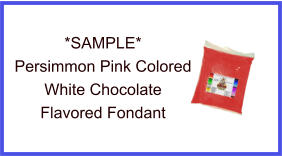 Persimmon White Chocolate Fondant Sample
