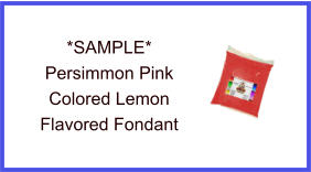 Persimmon Lemon Fondant Sample