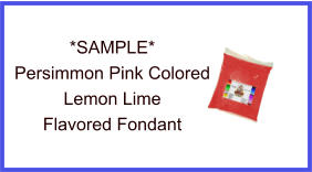 Persimmon Lemon Lime Fondant Sample