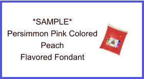 Persimmon Peach Fondant Sample