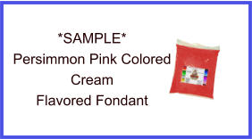 Persimmon Cream Fondant Sample