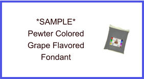 Pewter Grape Fondant Sample