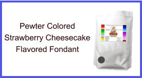 Pewter Strawberry Cheesecake Fondant