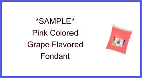 Pink Grape Fondant Sample