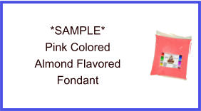 Pink Almond Fondant Sample