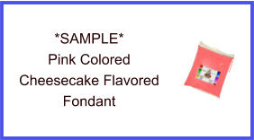 Pink Cheesecake Fondant Sample