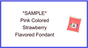 Pink Strawberry Fondant Sample