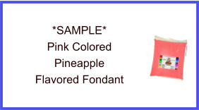 Pink Pineapple Fondant Sample