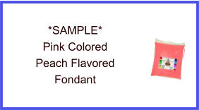 Pink Peach Fondant Sample