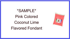 Pink Coconut Lime Fondant Sample