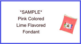 Pink Lime Fondant Sample