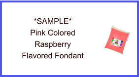 Pink Raspberry Fondant Sample