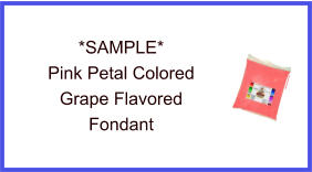 Pink Petal Grape Fondant Sample
