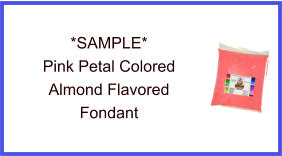 Pink Petal Almond Fondant Sample