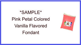 Pink Petal Vanilla Fondant Sample