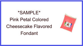 Pink Petal Cheesecake Fondant Sample
