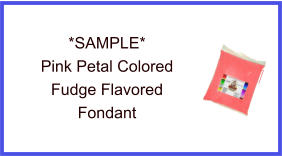 Pink Petal Fudge Flavor Fondant Sample