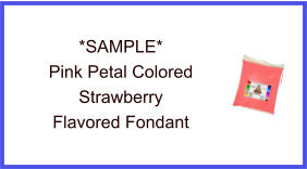 Pink Petal Strawberry Fondant Sample