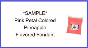 Pink Petal Pineapple Fondant Sample