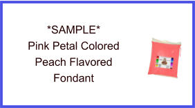 Pink Petal Peach Fondant Sample