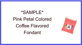 Pink Petal Coffee Fondant Sample