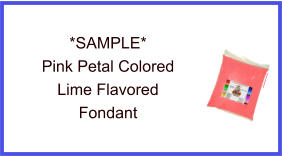 Pink Petal Lime Fondant Sample