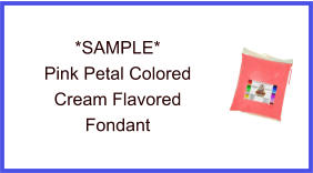 Pink Petal Cream Fondant Sample