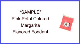 Pink Petal Margarita Fondant Sample