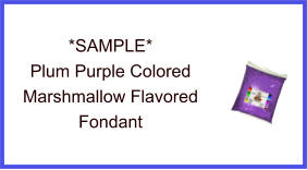 Plum Purple Marshmallow Fondant Sample