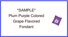 Plum Purple Grape Fondant Sample