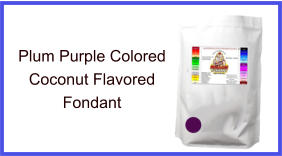 Plum Purple Coconut Fondant