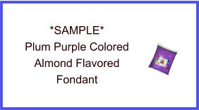 Plum Purple Almond Fondant Sample