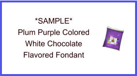 Plum Purple White Chocolate Fondant Sample